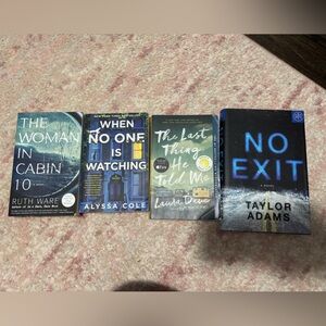 Set of Four Mystery and Thriller Booktok Books